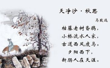 《秋思》教案参考5篇