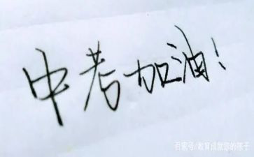 中考写演讲稿精选5篇